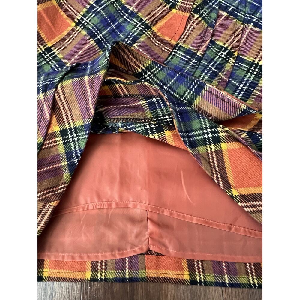 PLENTY BY TRACY REESE Anthropologie Wool Blend Layered Plaid Skirt - Picture 7 of 12